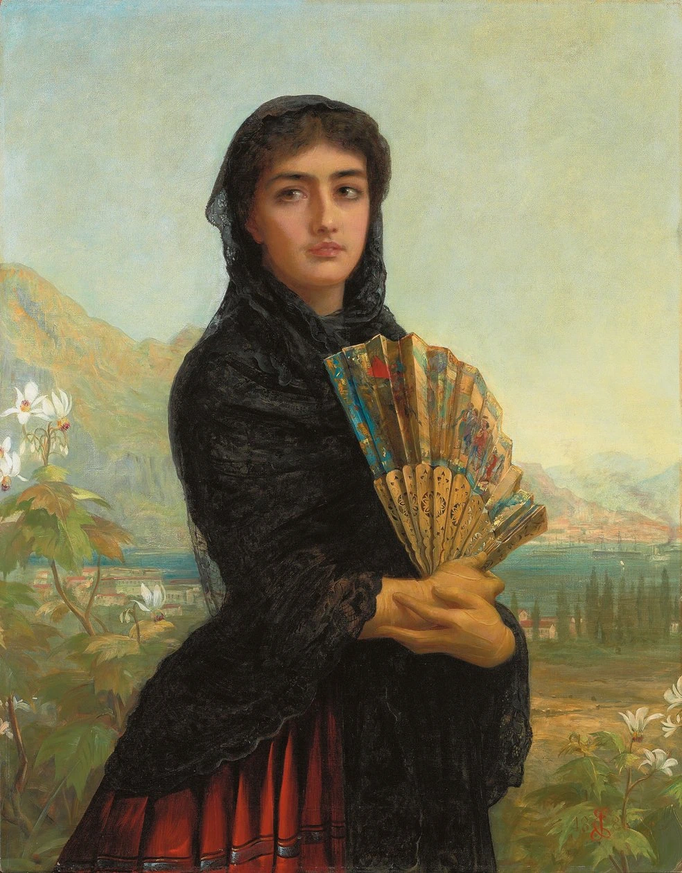 Donna con ventaglio, o Gibilterra, 1886